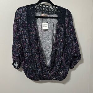 NWT! Bloomfield‎ Paisley open Blouse